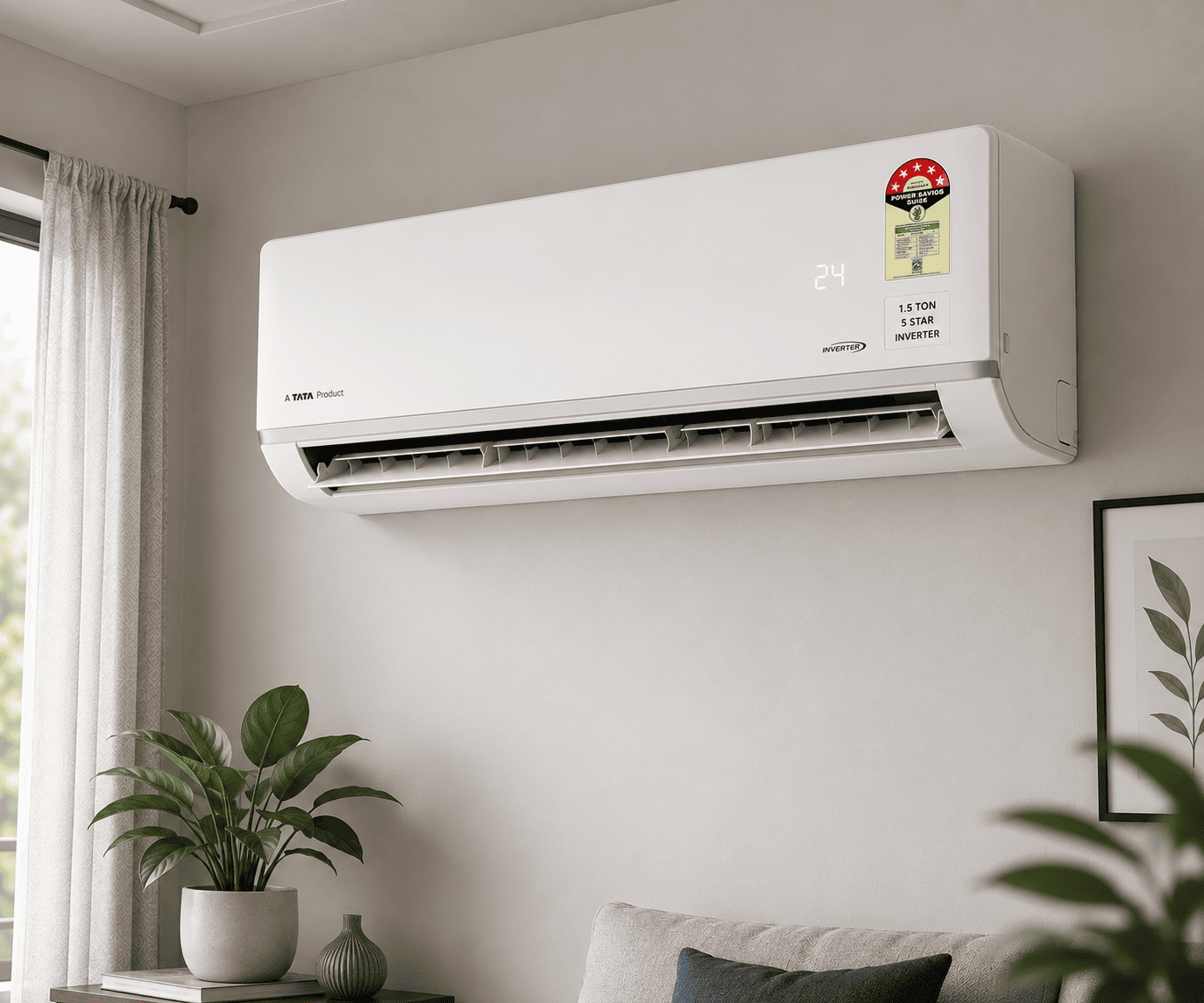 1.5 Ton 5 Star Inverter Split AC